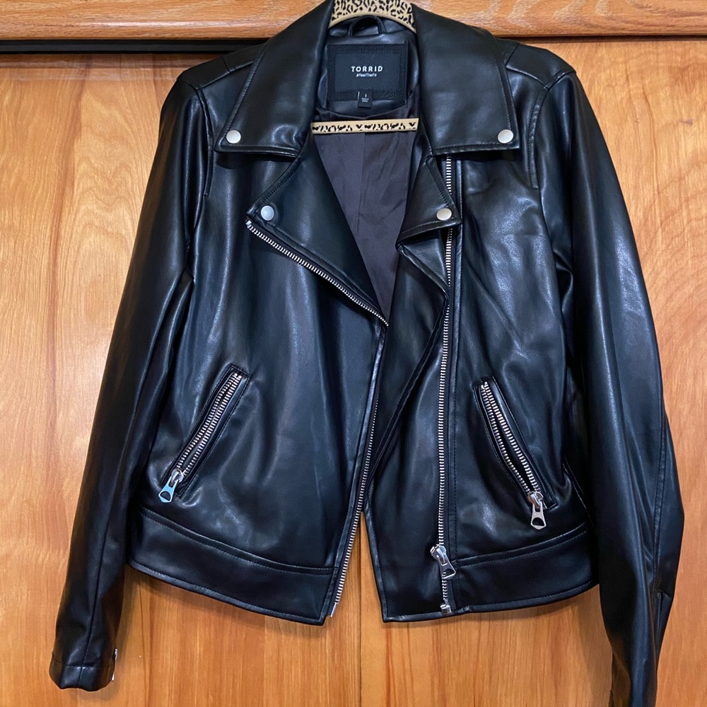 Torrid “Faux” Leather Moto Jacket - Size 1